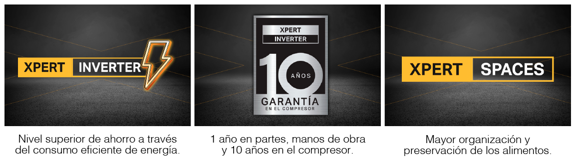 Nevecón 4 puertas Whirlpool 7501545587931 con 5 tecnologías, xpert inverter y con 592 litros de capacidad.